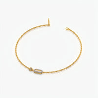 Golden Hour Paperclip Link Station Bracelet