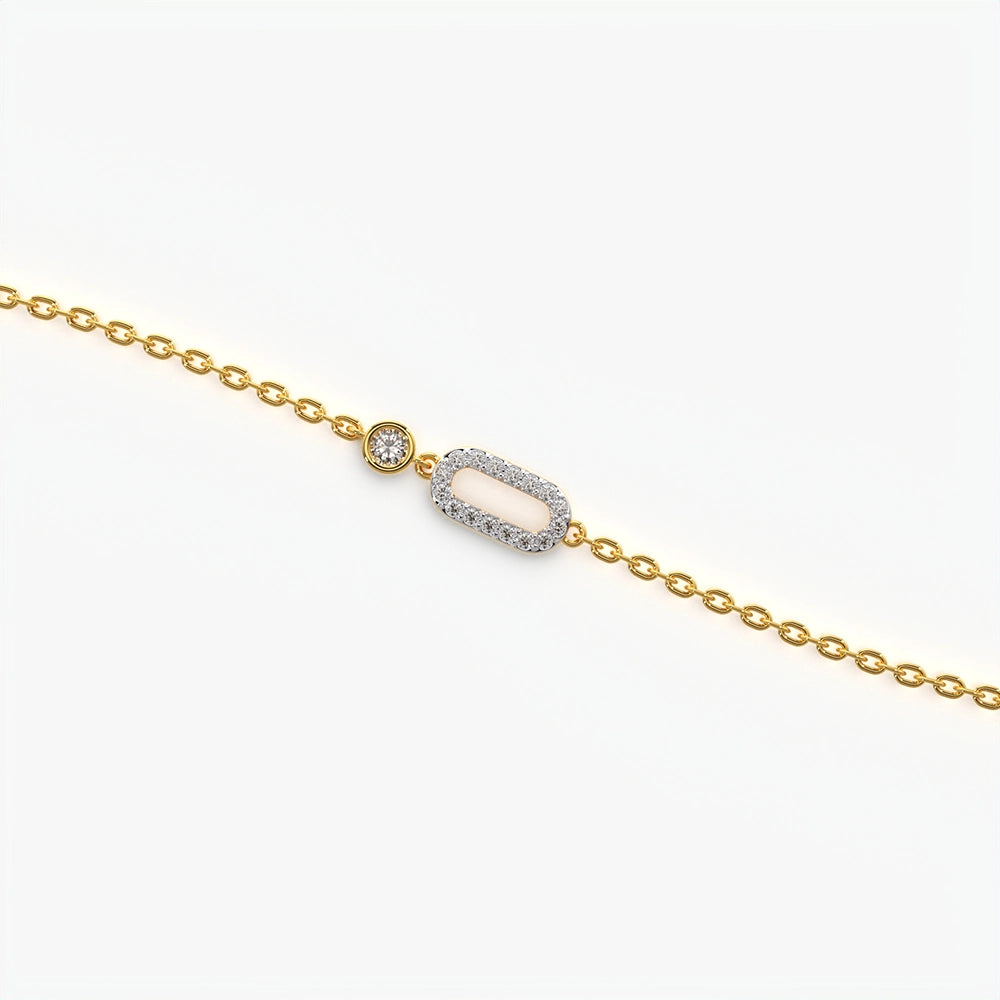 Golden Hour Paperclip Link Station Bracelet