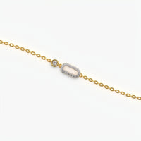 Golden Hour Paperclip Link Station Bracelet