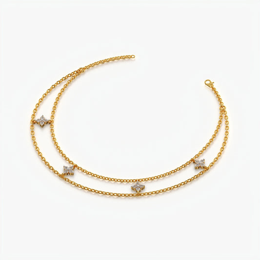 Tiny Flower Cluster Station Bracelet