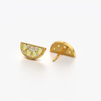 Lemon Slice Stud Earrings