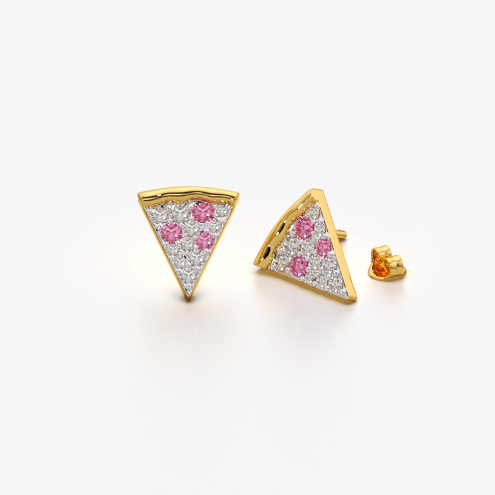 Sparkling Pizza Studs