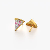 Pizza Slice Stud Earrings