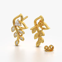 Trailing Vine Leaf Drop Studs