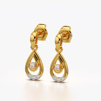 Open Teardrop Drop Earrings