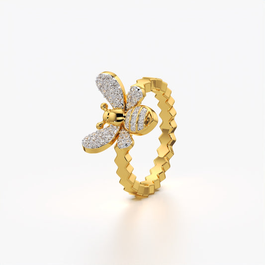 Pave Bee Ring