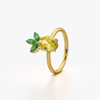 Pineapple Fruit Statement Ring