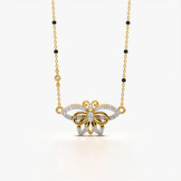 Sparkling Butterfly Modern Mangalsutra