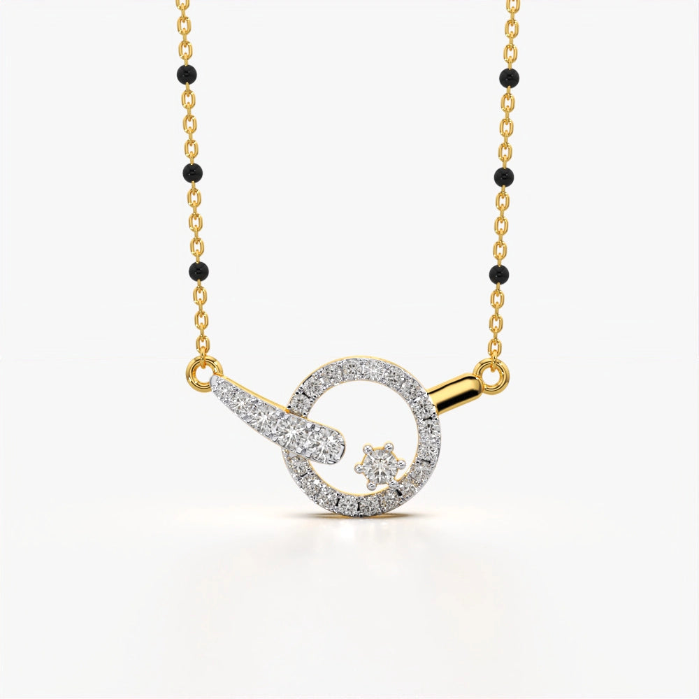Delicate Circle Charm Mangalsutra