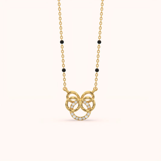 Infinity Bloom Silver Mangalsutra