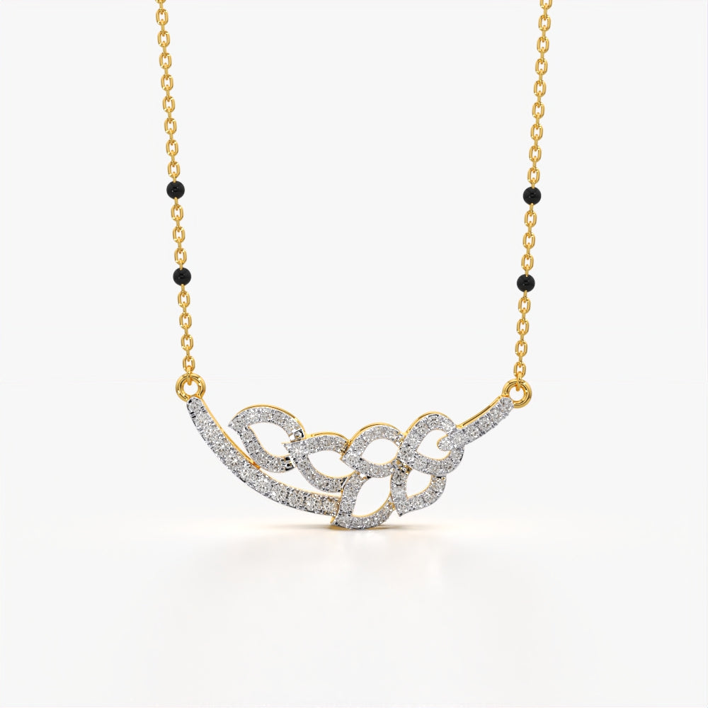 Twilight Petals Diamond Mangalsutra