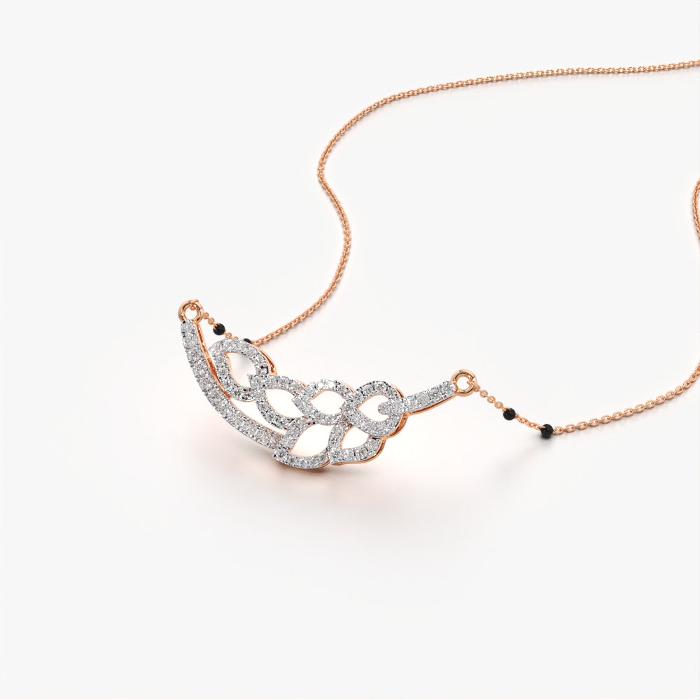 Twilight Petals Diamond Mangalsutra
