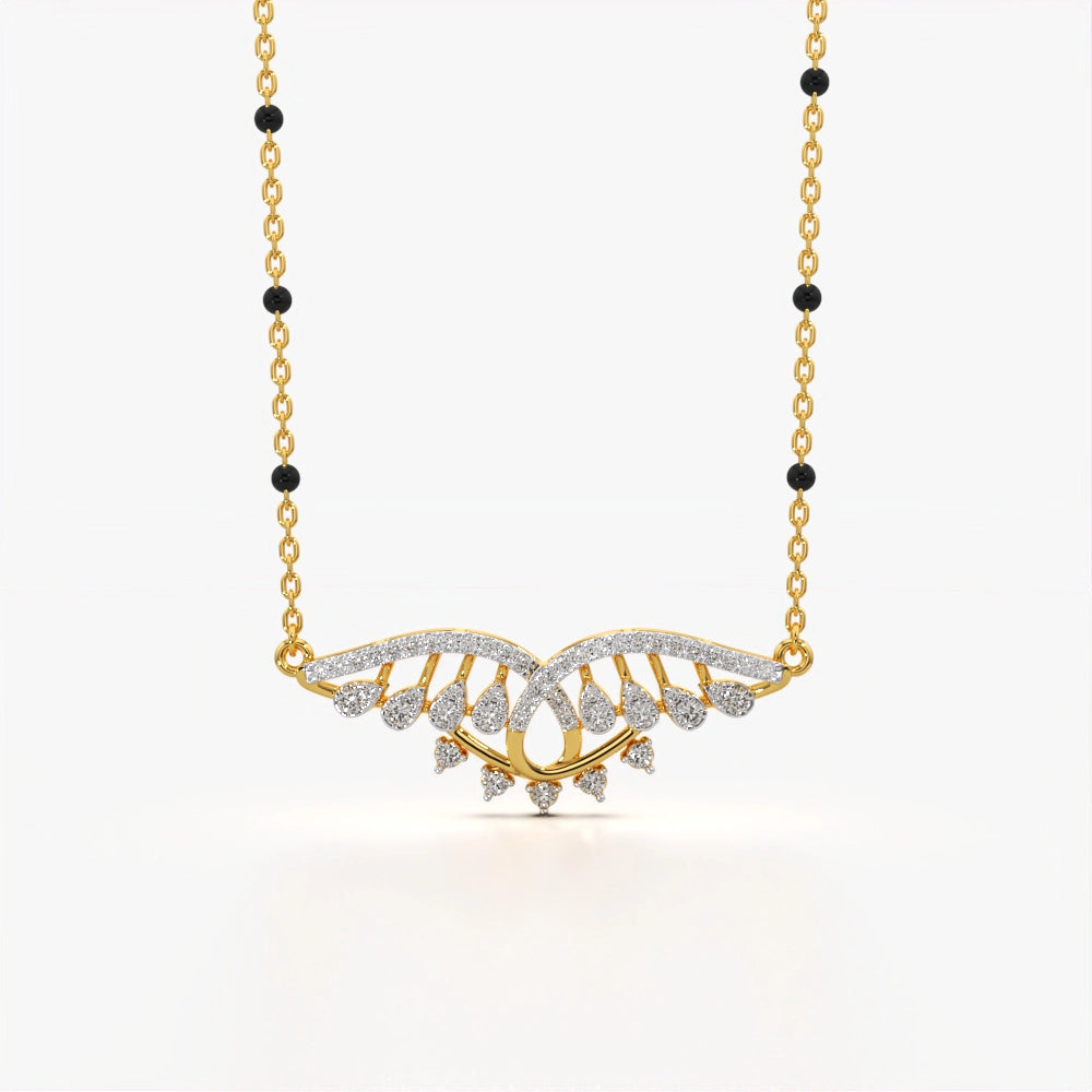 Sparkling Wing Modern Mangalsutra