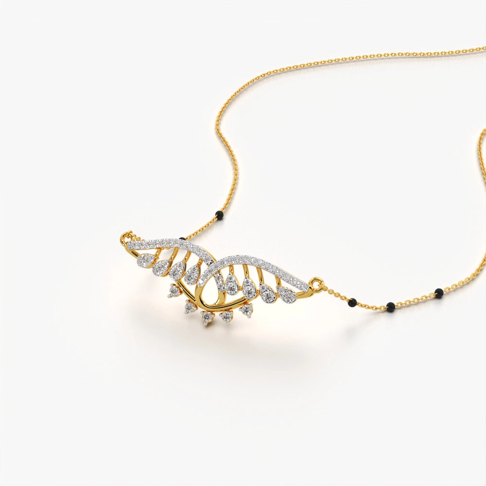 Sparkling Wing Modern Mangalsutra