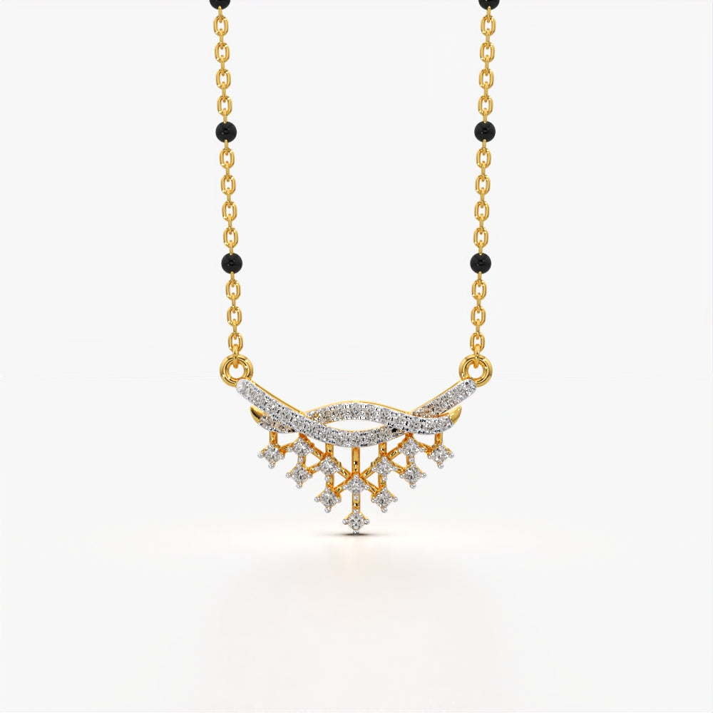 Ethereal Snowflake Mangalsutra