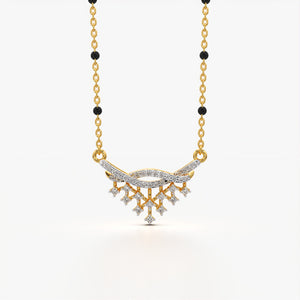 Ethereal Snowflake Mangalsutra