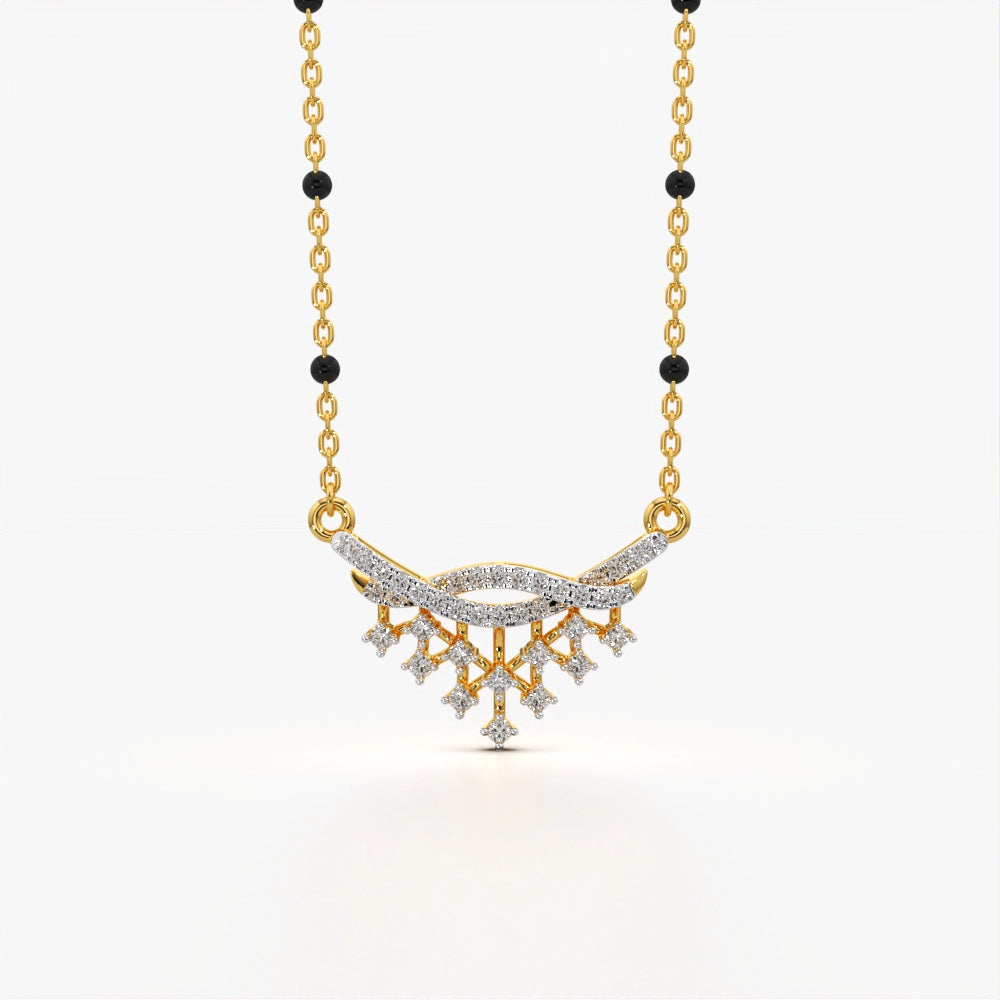 Ethereal Snowflake Mangalsutra