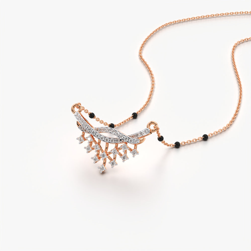 Ethereal Snowflake Mangalsutra