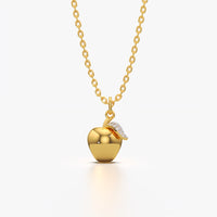 Apple Charm Pendant Necklace