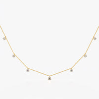 Floating Five-Drop Station Necklace