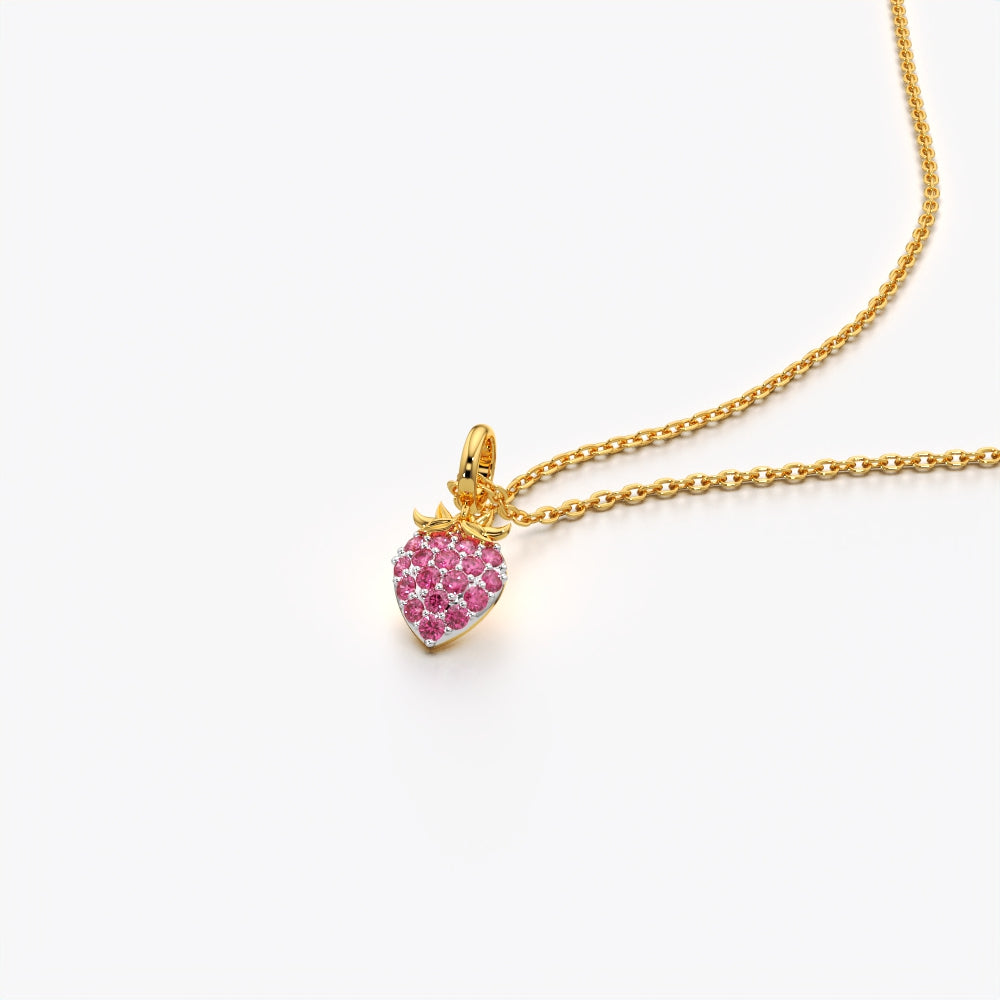 Strawberry Pendant Necklace