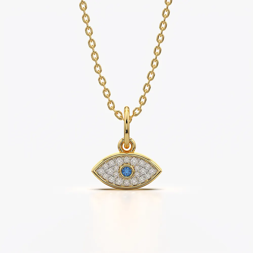 Marquise Evil Eye Pendant Necklace