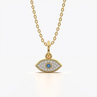 Marquise Evil Eye Pendant Necklace