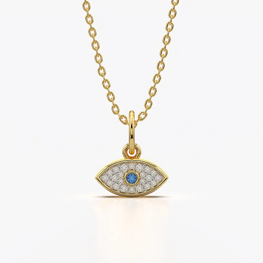 Marquise Evil Eye Pendant Necklace