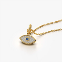Marquise Evil Eye Pendant Necklace