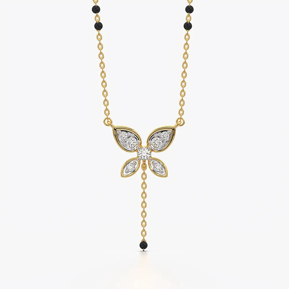 Butterfly Tassel Drop Mangalsutra