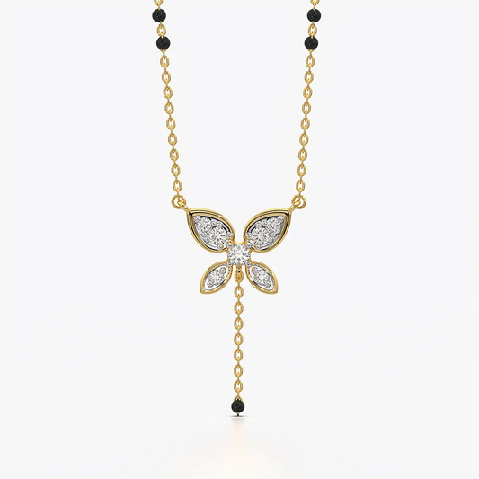 Butterfly Tassel Drop Mangalsutra