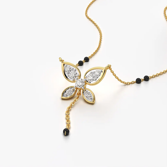 Butterfly Tassel Drop Mangalsutra