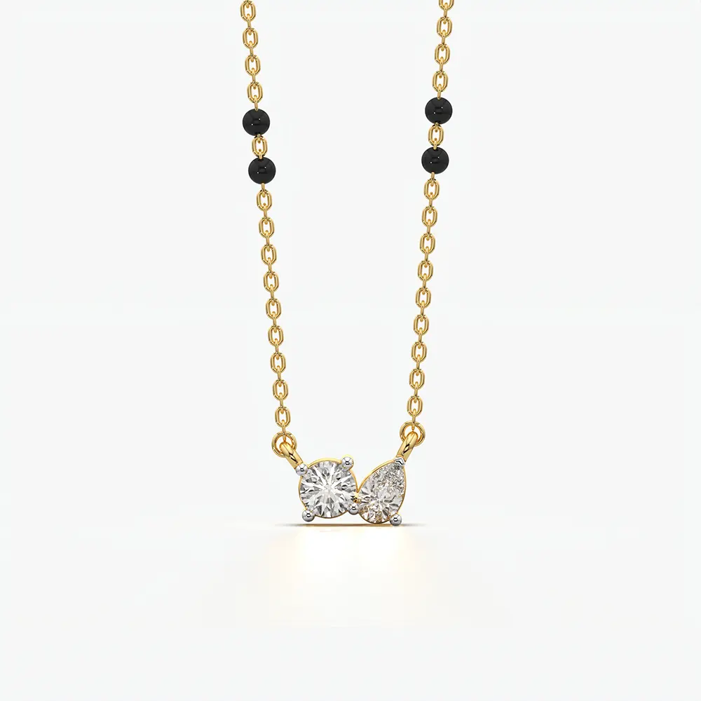 Toi et Moi Two Stone Mangalsutra