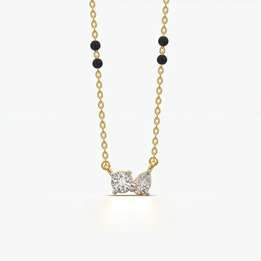 Toi et Moi Two Stone Mangalsutra