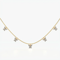 Butterfly Station Charm Necklace