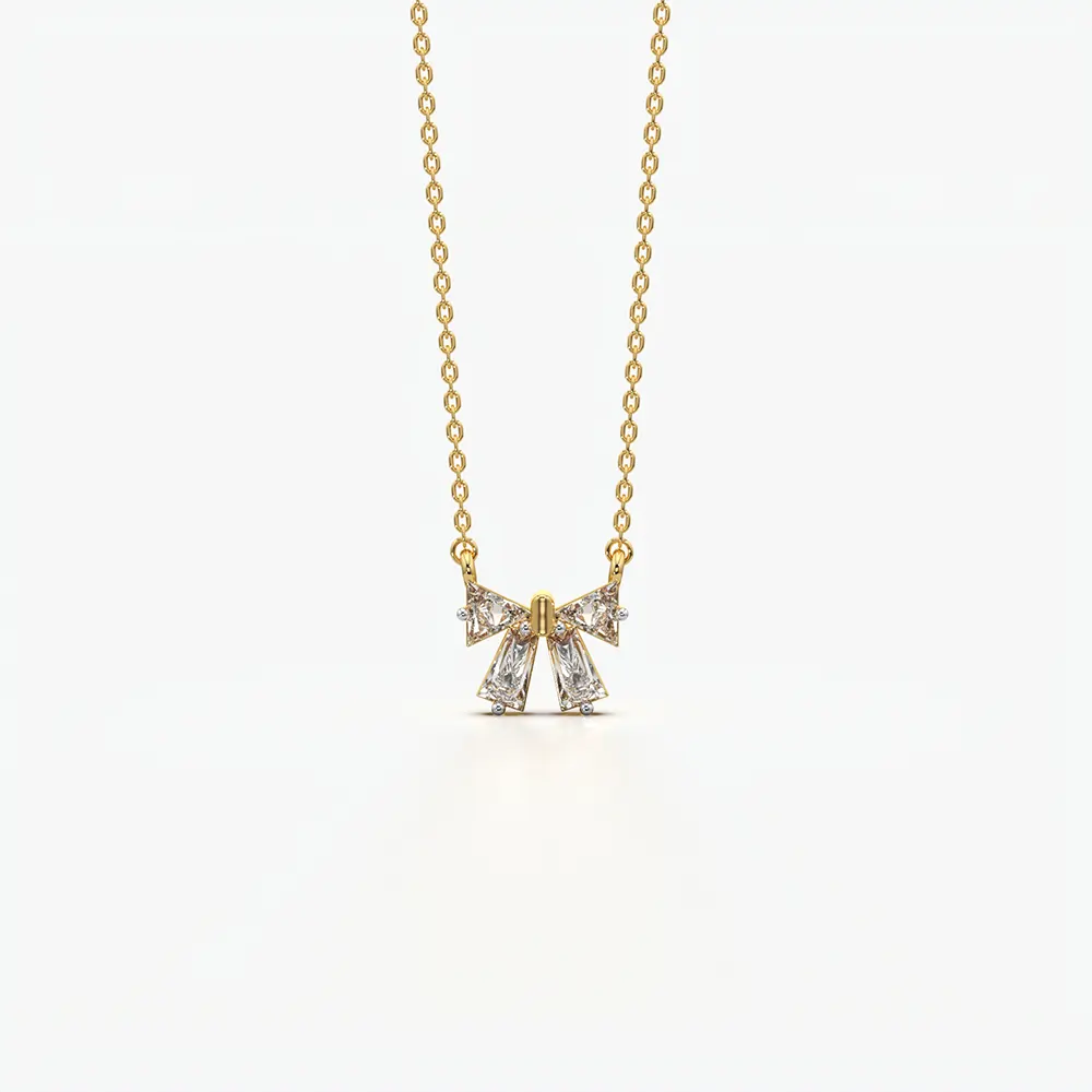 Petite Bow Pendant Necklace