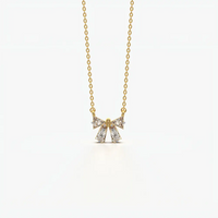 Petite Bow Pendant Necklace