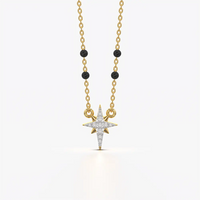 North Star Black Bead Mangalsutra