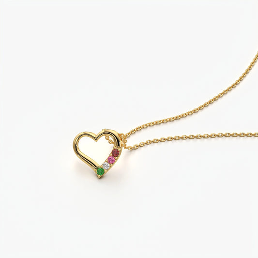 Open Heart Necklace