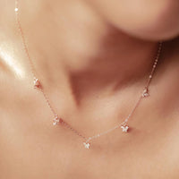 Butterfly Station Charm Necklace