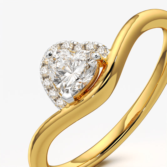 Heart Halo Bypass Ring