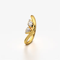 Pear and Marquise Toi et Moi Ring