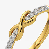 Threaded Infinity Promise Ring