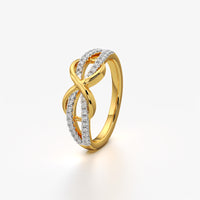 Interwoven Infinity Ring