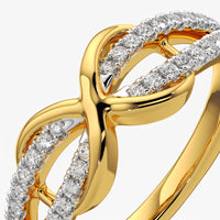 Interwoven Infinity Ring