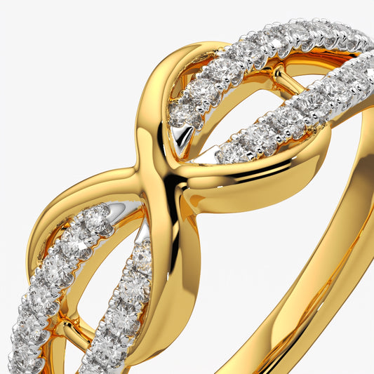 Interwoven Infinity Ring