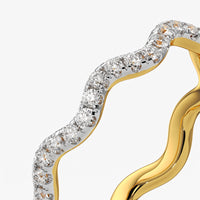 Wavy Pave Eternity Band