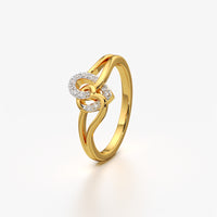 Interlocked Hearts Ring