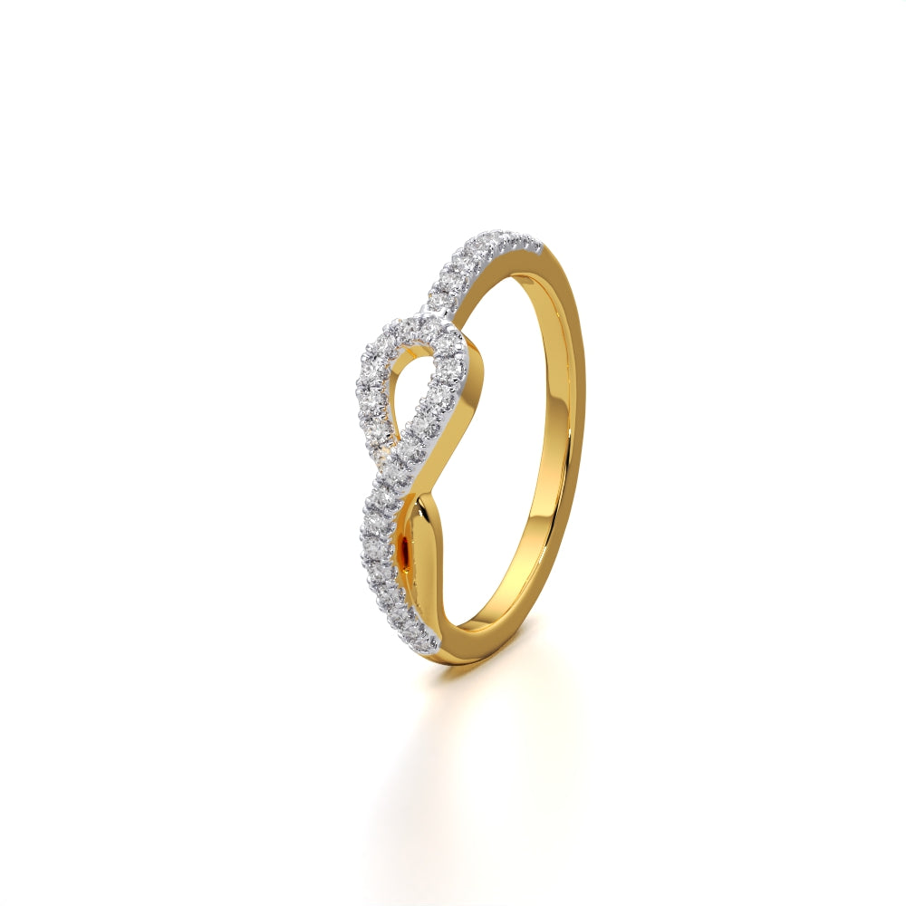 Infinity Loop Pave Ring