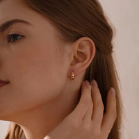 Celestial Scatter Dome Huggie Hoop Earrings